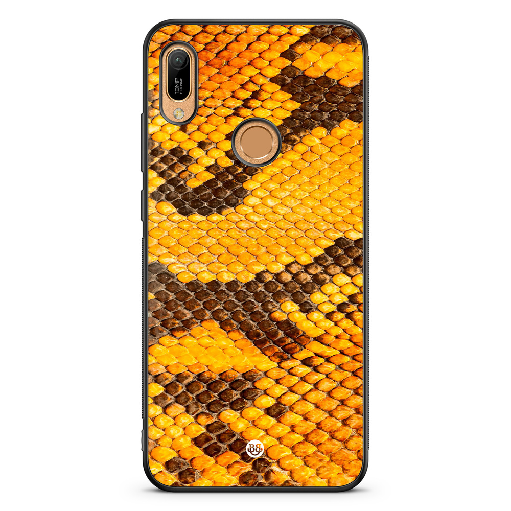 Huawei Y6 2019 Case - Yellow Snake