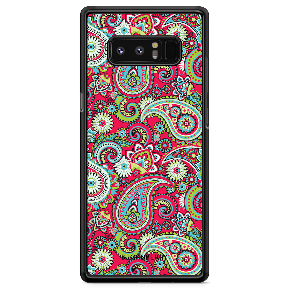 Samsung Galaxy Note 8 Case - Red Paisley