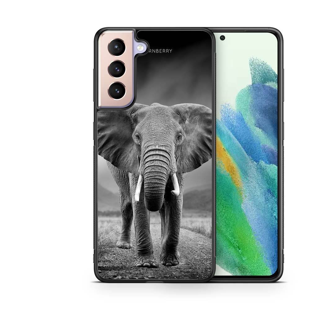 Samsung Galaxy S21 FE 5G Case - Black/White Elephant