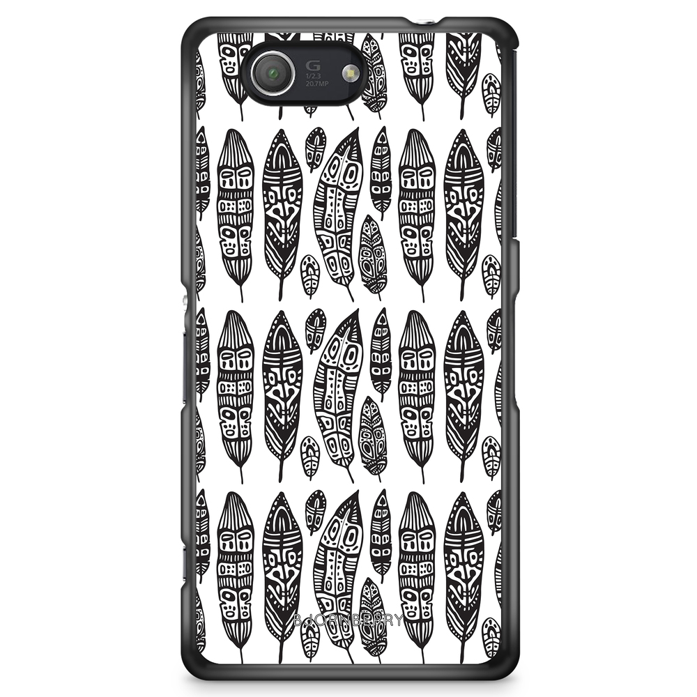 Sony Xperia Z3 Compact Case - Vintage Feathers