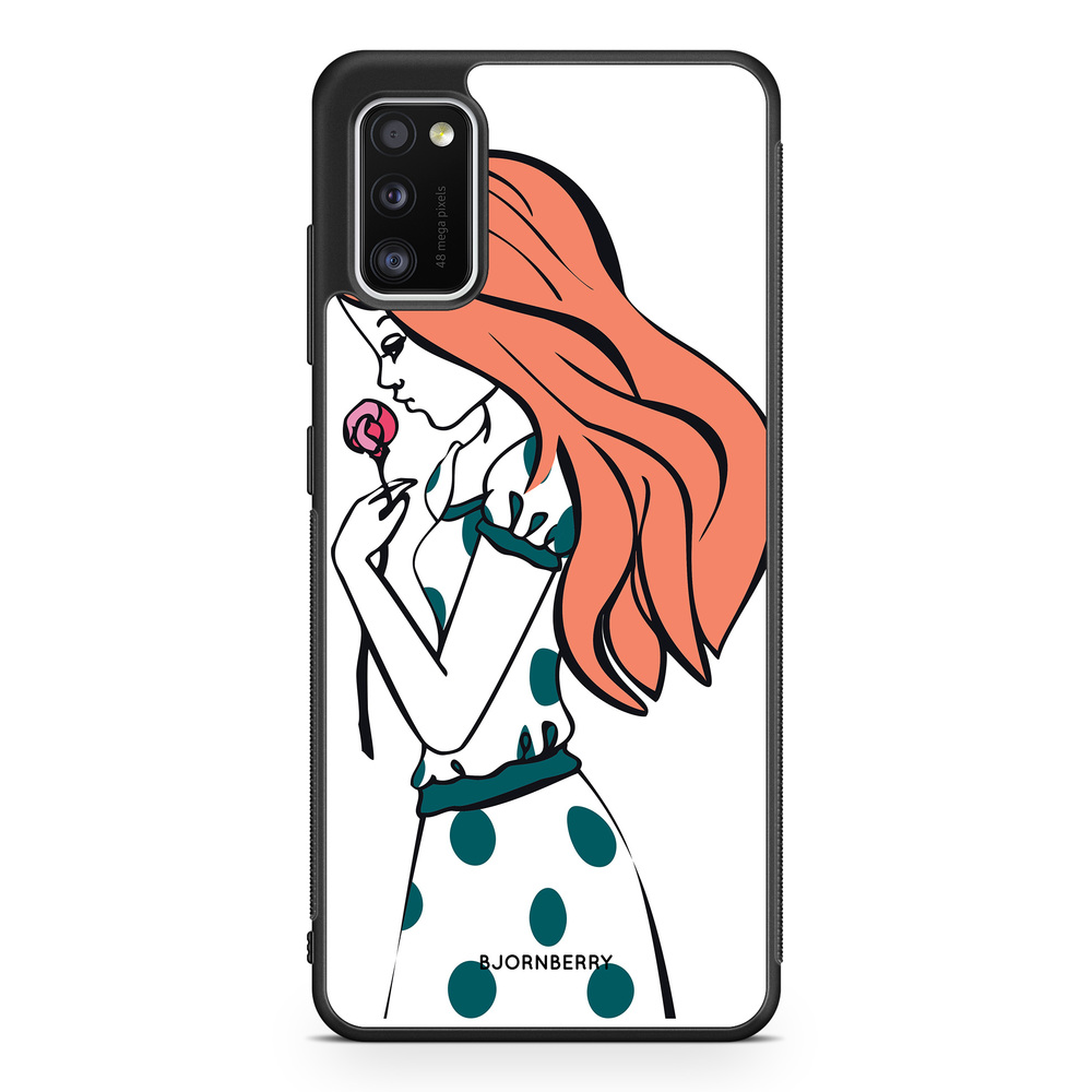 Samsung Galaxy A41 Case - Girl Rose
