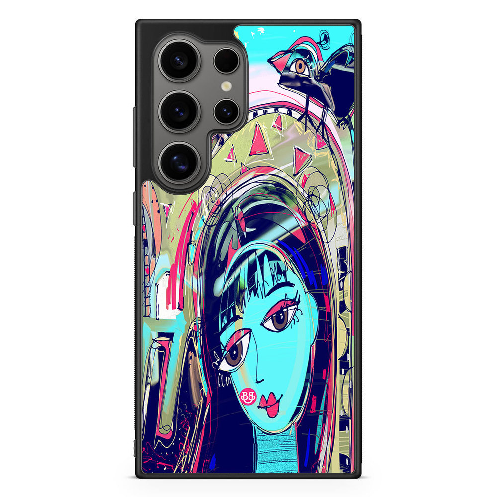 Samsung Galaxy S24 Ultra Case - Abstract Cat
