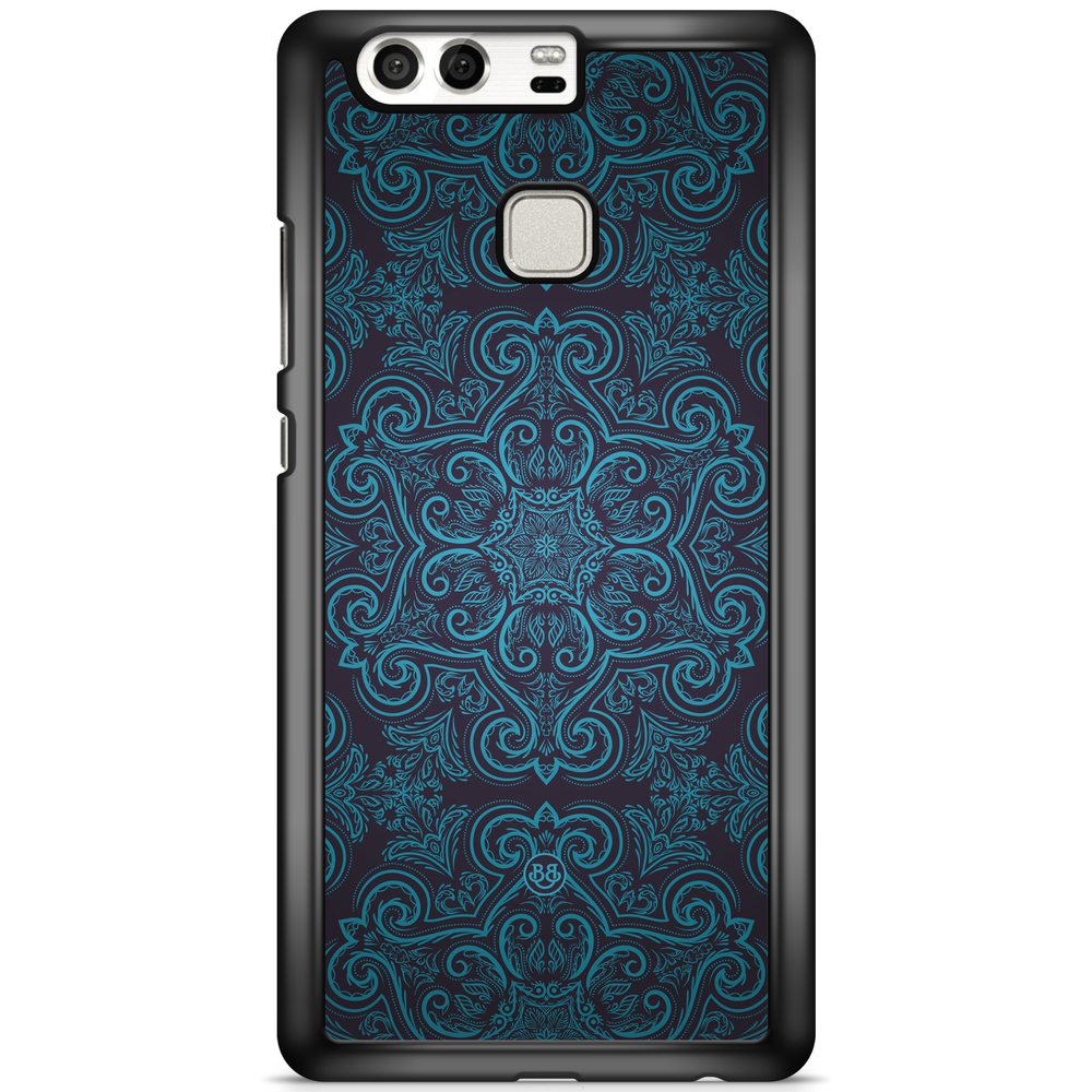 Huawei P9 Plus Case - Blue Retro Pattern