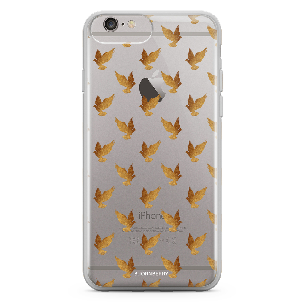 iPhone 6 Plus/6s Plus Fashion Skal - Guld Duvor