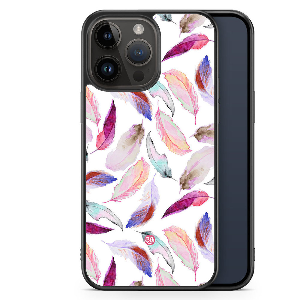 iPhone 14 Pro Max Case - Watercolor Feathers