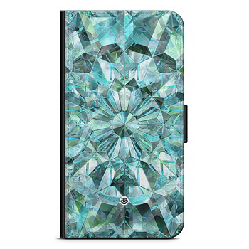Motorola Moto E20 Wallet Case - Green Crystals