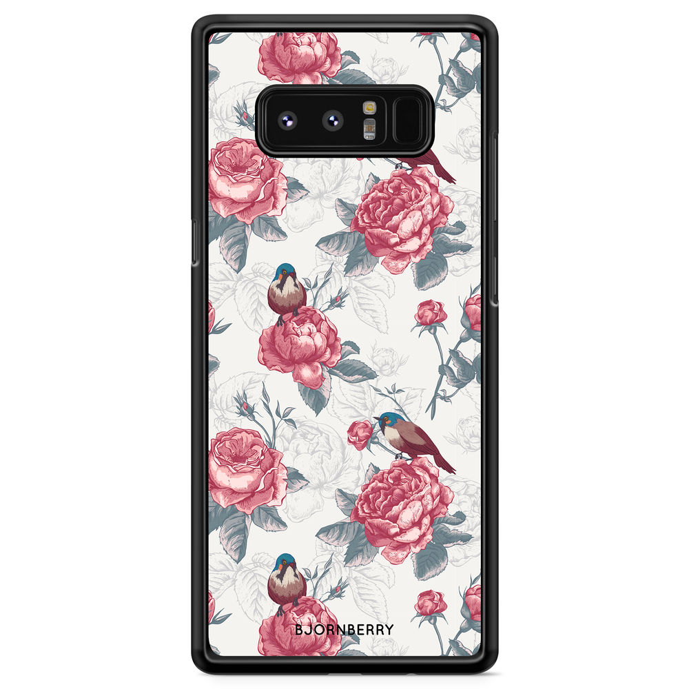 Samsung Galaxy Note 8 Case - Roses and Birds