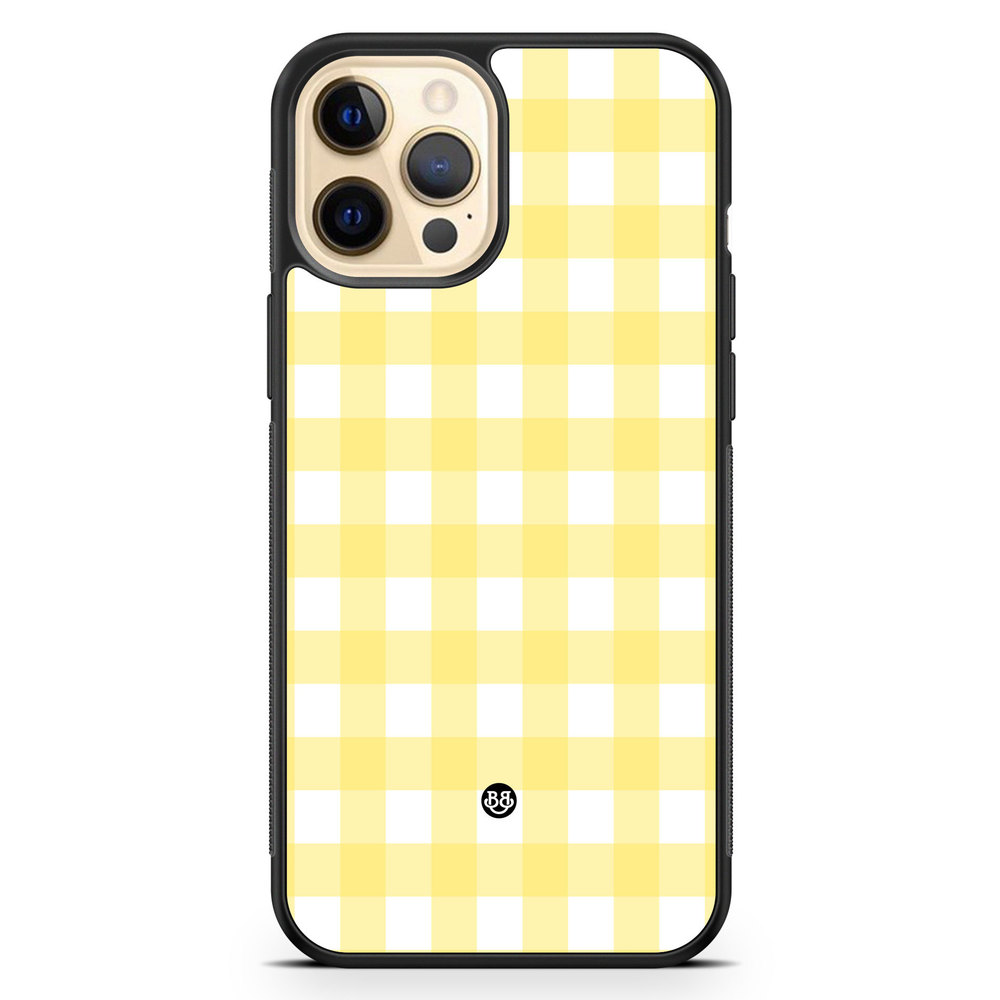 iPhone 12 Pro Max Case - SUMMER GARDEN - Lemon Check