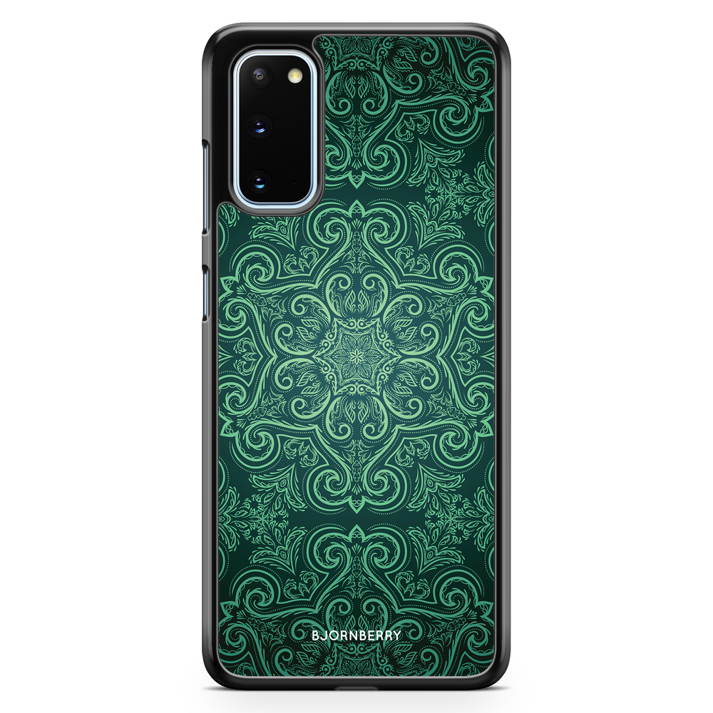 Samsung Galaxy S20 Case - Green Retro Pattern