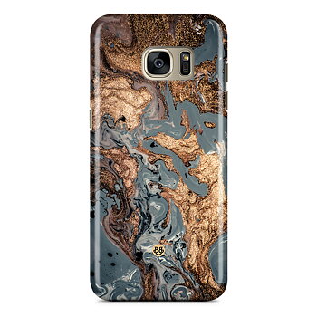 Samsung Galaxy S7 Edge Premium Skal - Golden Sea