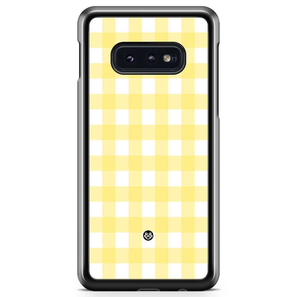 Samsung Galaxy S10e Case - SUMMER GARDEN - Lemon Check