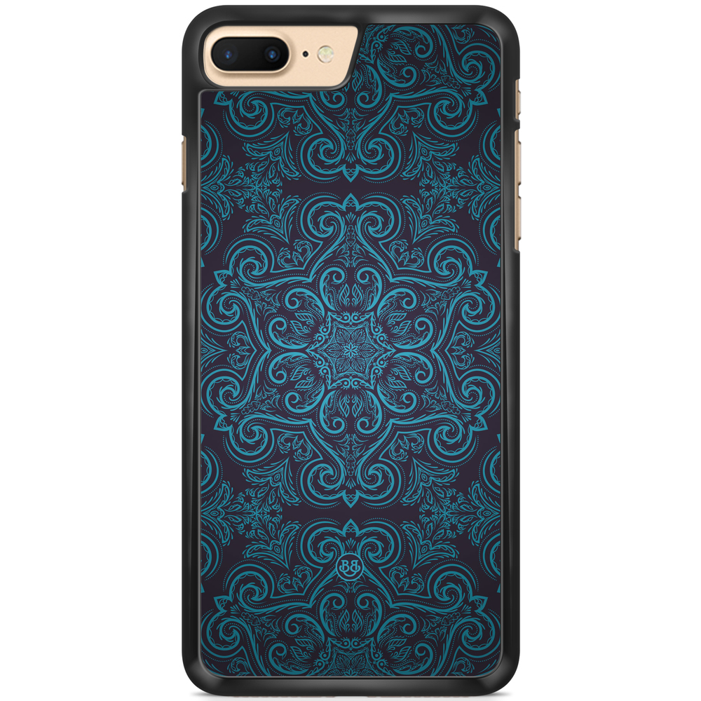 iPhone 7 Plus Case - Blue Retro Pattern