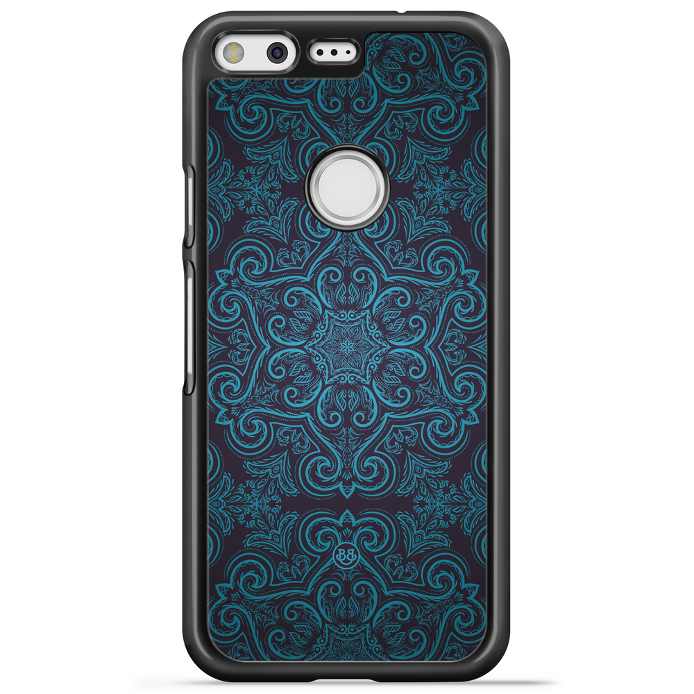 Google Pixel Case - Blue Retro Pattern
