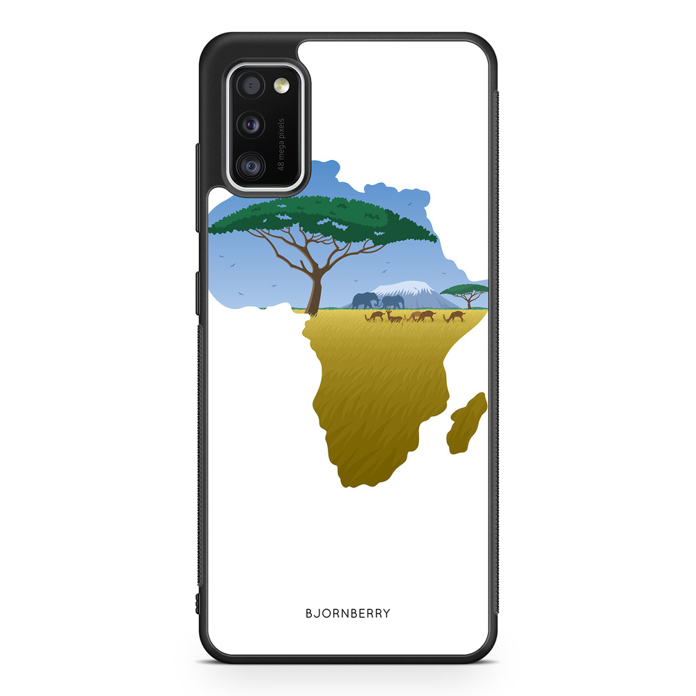 Samsung Galaxy A41 Skal - Afrika Vit