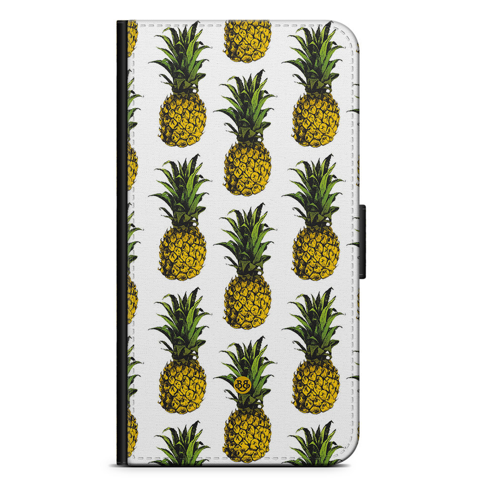 Motorola Edge 30 Pro Wallet Case - Pineapple Pattern