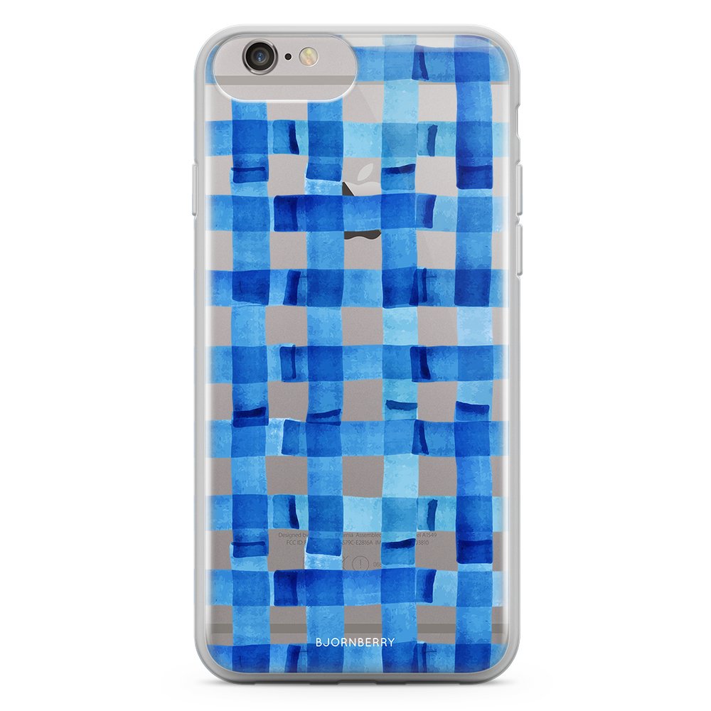 iPhone 6 Plus/6s Plus Fashion Skal - Blå Ränder