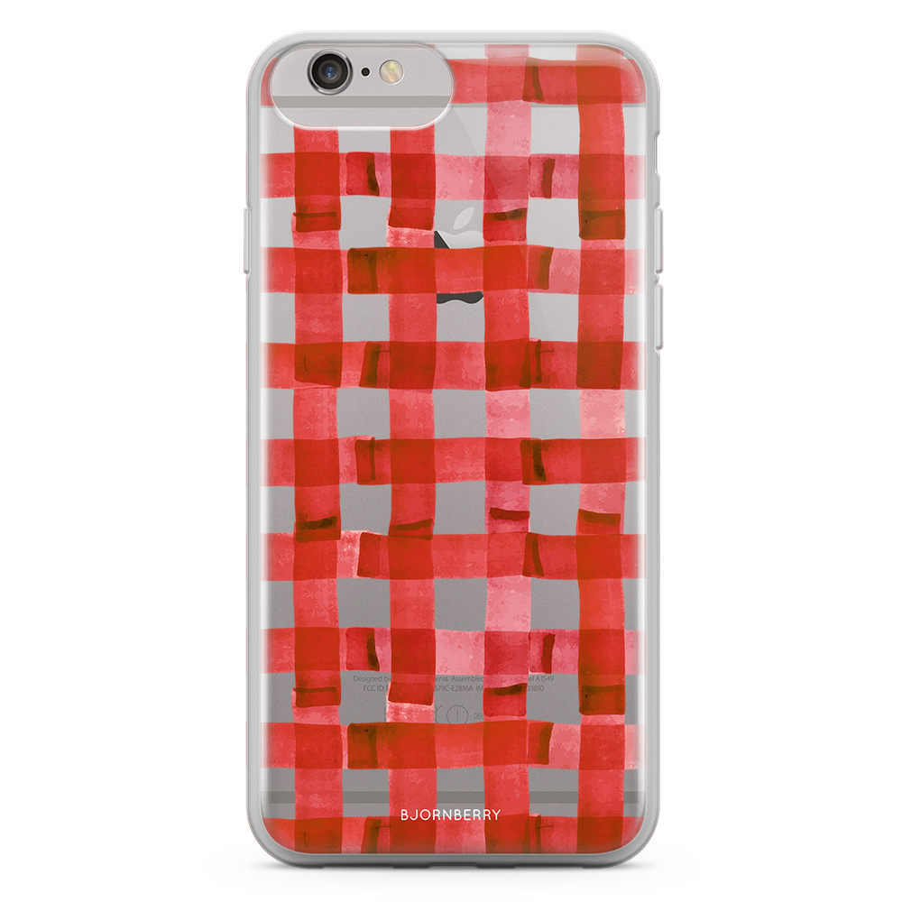iPhone 6 Plus/6s Plus Fashion Case - Red Stripes