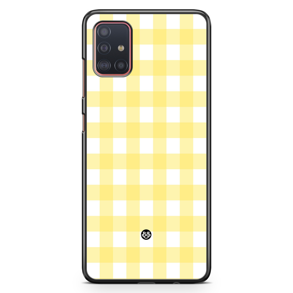 Samsung Galaxy A51 Case - SUMMER GARDEN - Lemon Check