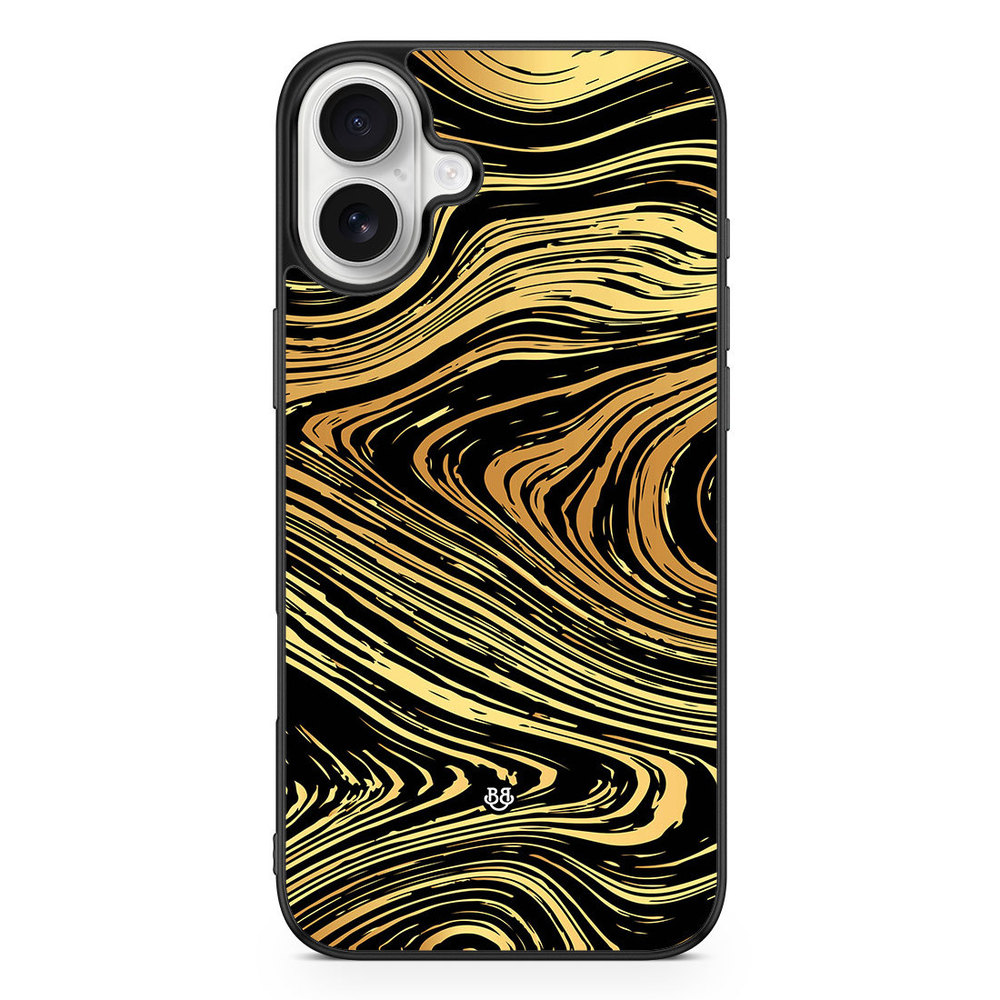 iPhone 16 Plus Case - Gold Marble