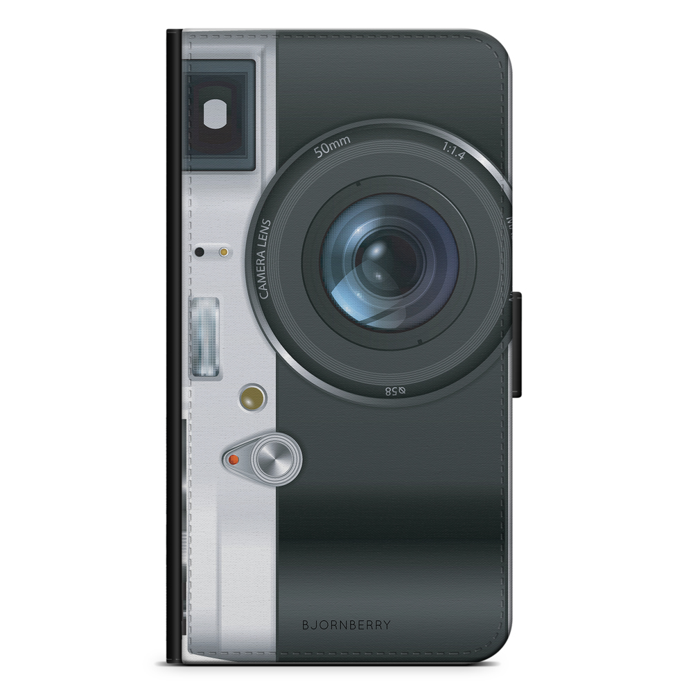 Samsung Galaxy A12 Wallet Case - Retro Camera