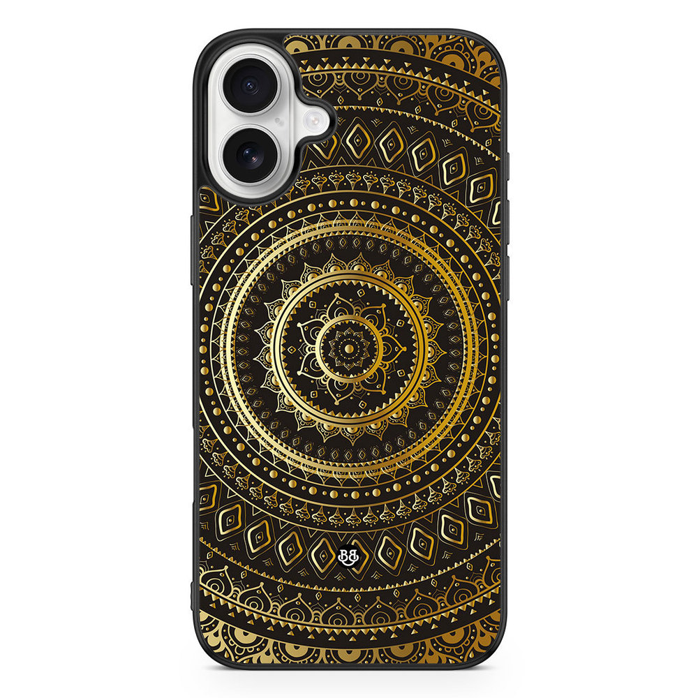 iPhone 16 Plus Case - Gold Mandala