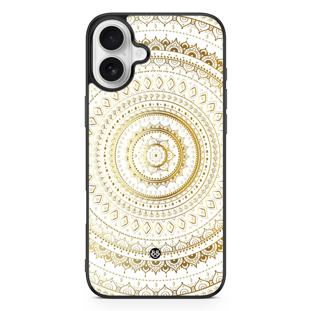iPhone 16 Plus Case - Gold Mandala