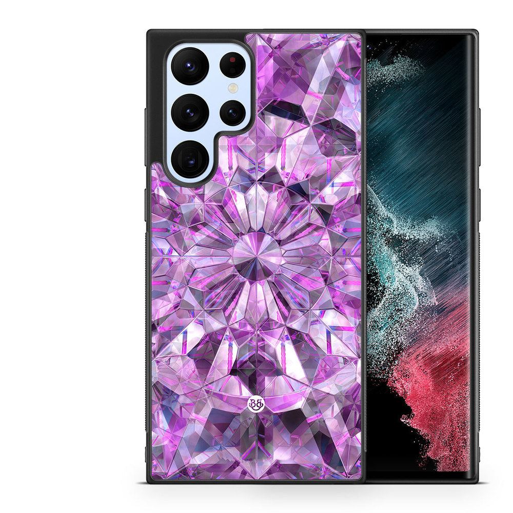 Samsung Galaxy S22 Ultra 5G Case - Purple Crystals