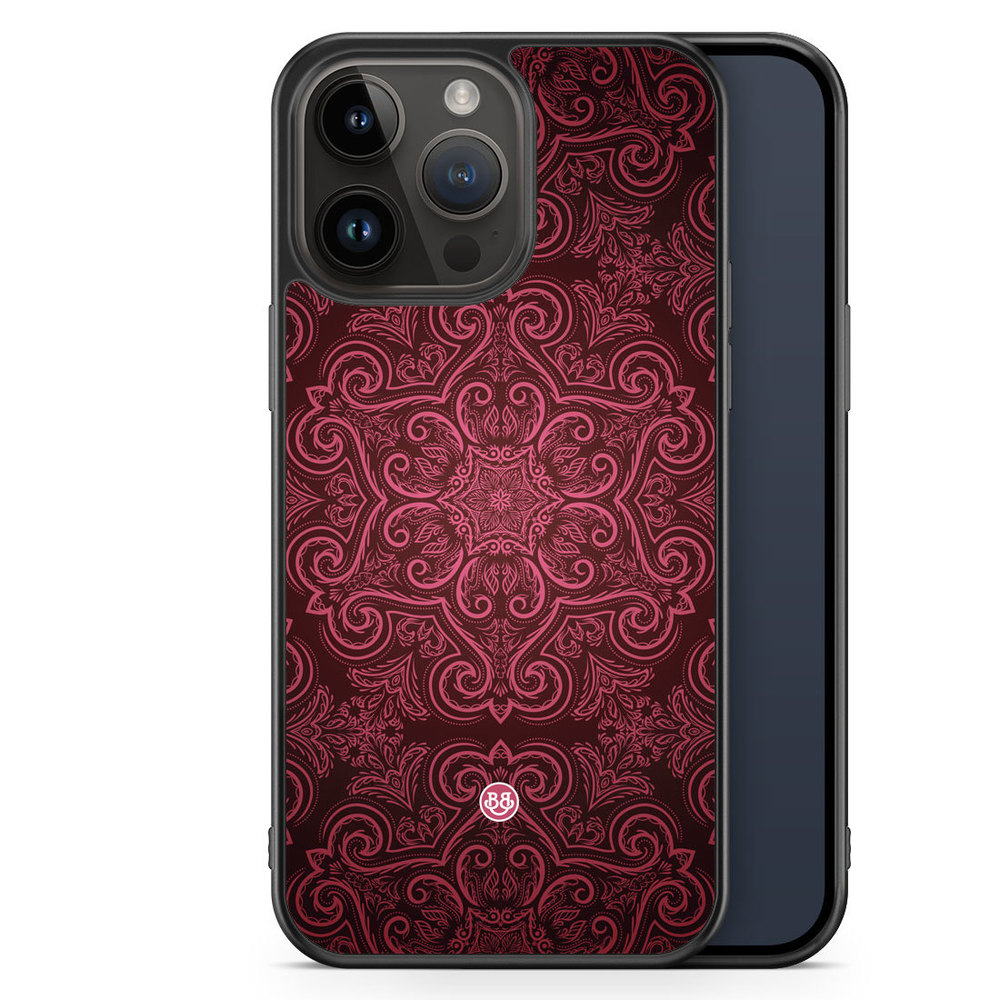 iPhone 14 Pro Max Case - Red Retro Pattern