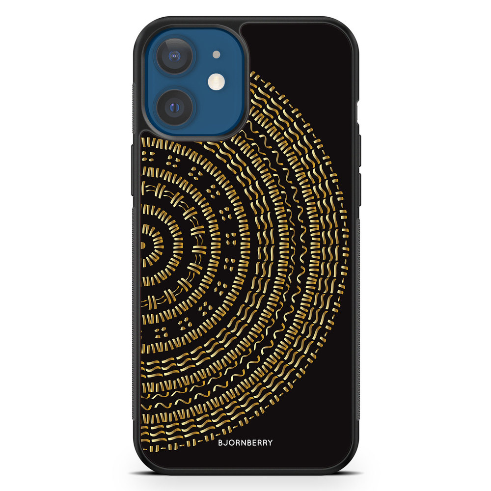 iPhone 12 Case - Mandala Gold/Black