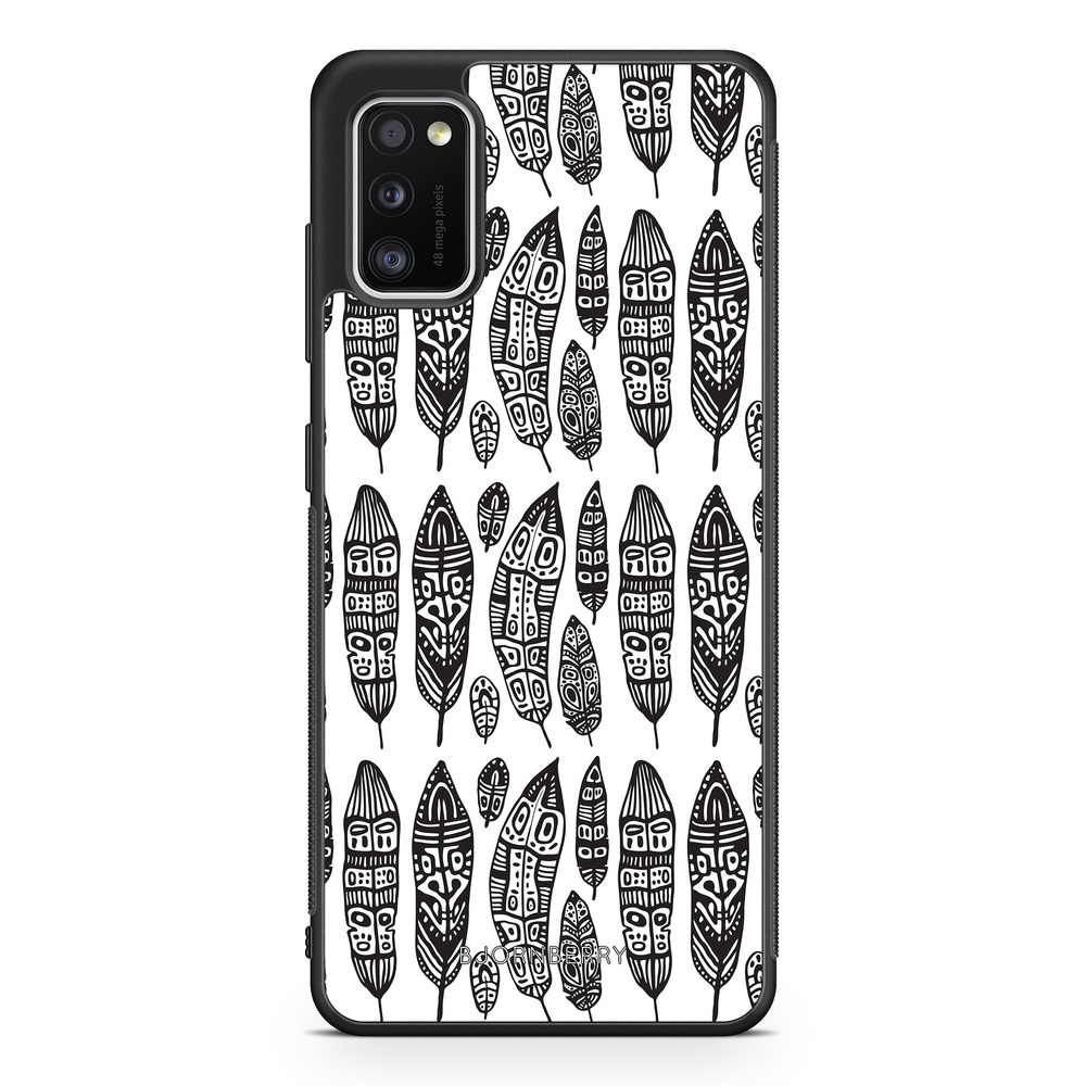 Samsung Galaxy A41 Skal - Vintage Feathers