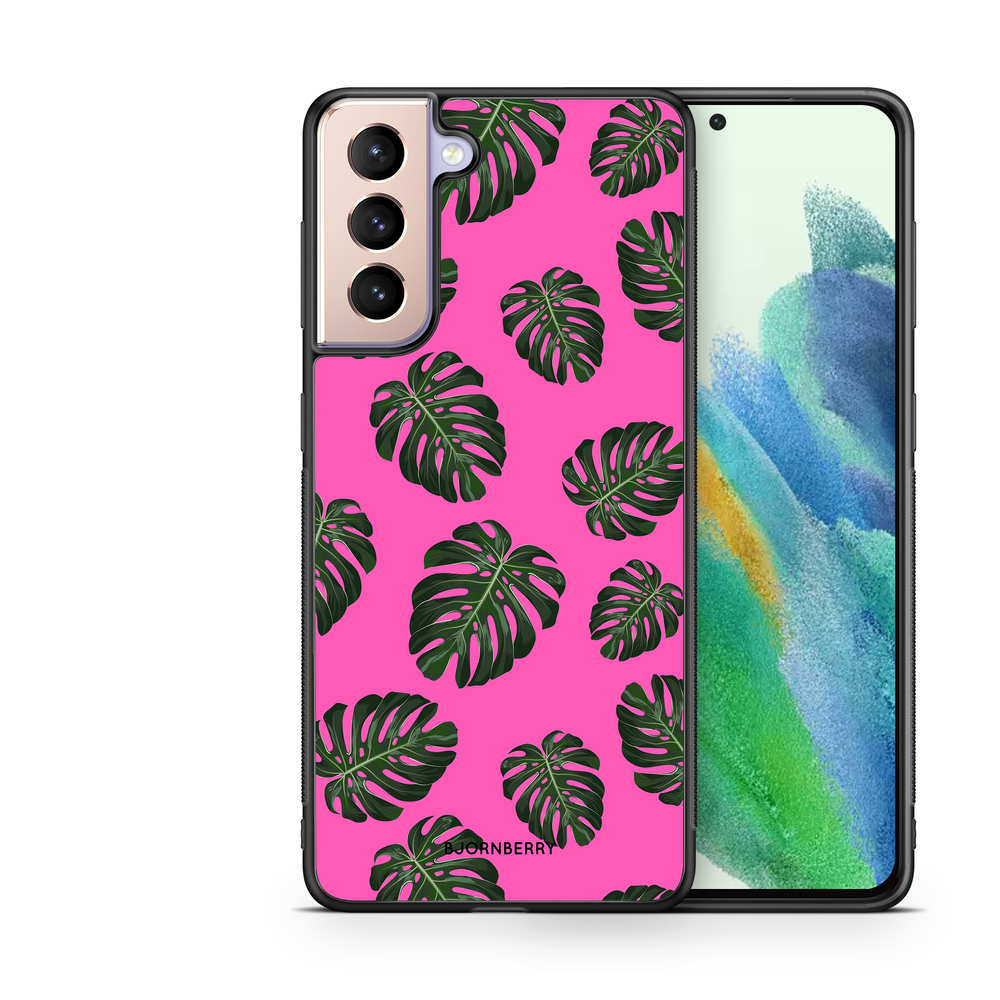 Samsung Galaxy S21 FE 5G Case - Monstera Pink