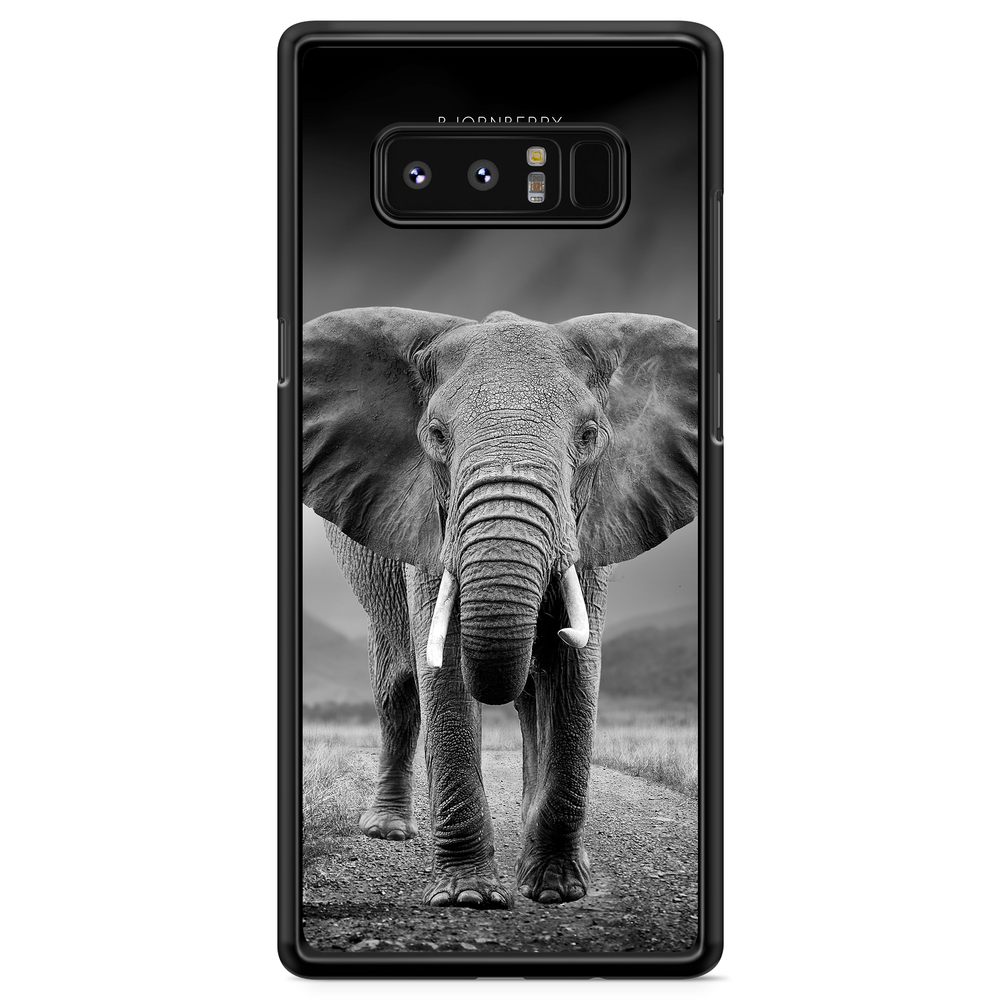 Samsung Galaxy Note 8 Case - Black/White Elephant