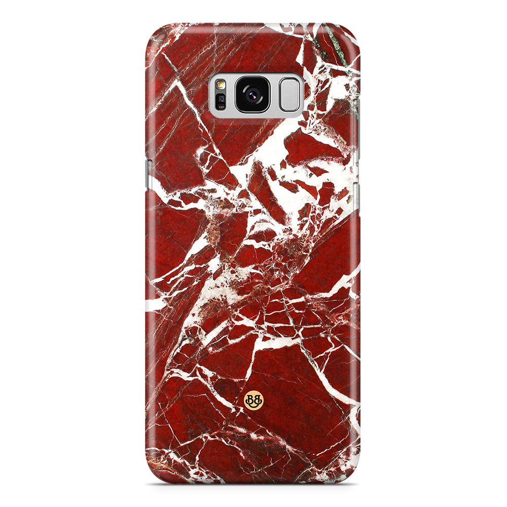 Samsung Galaxy S8 Plus Premium Case - Red Marble