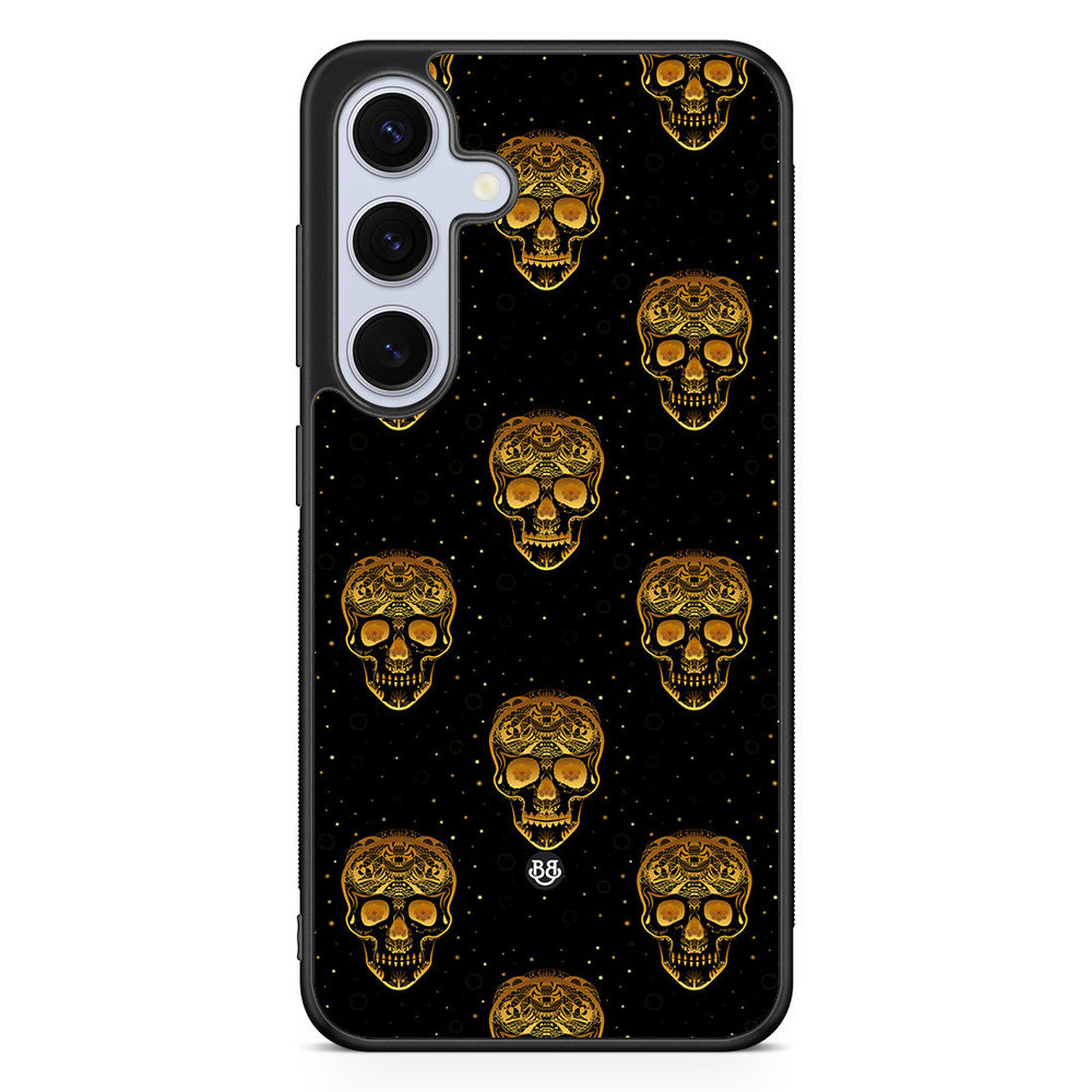 Samsung Galaxy S24 FE Case - Gold Skulls