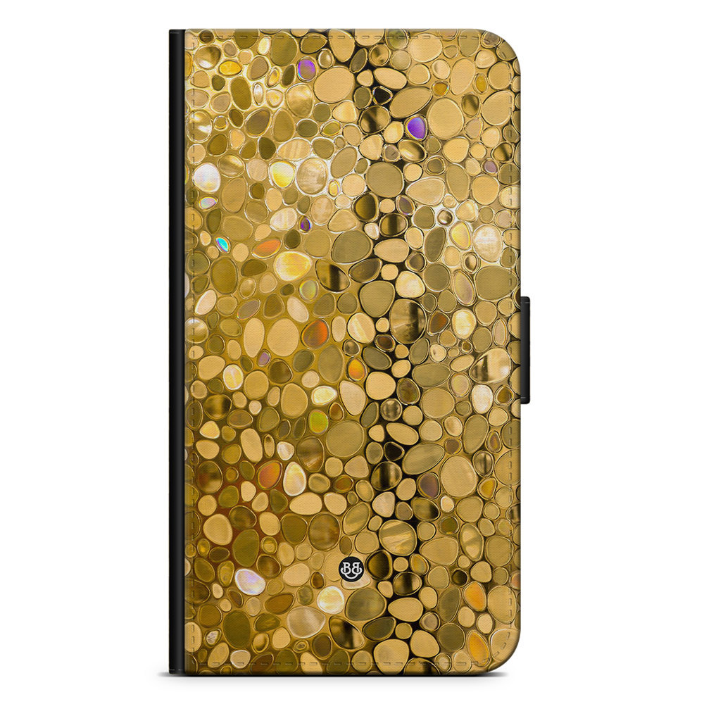 OnePlus 10T Wallet Case - Stained Glass Gold