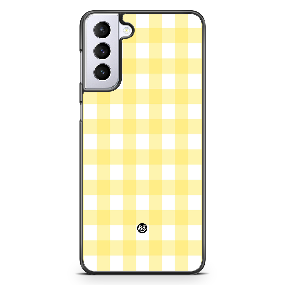 Samsung Galaxy S21 Plus Case - SUMMER GARDEN - Lemon Check