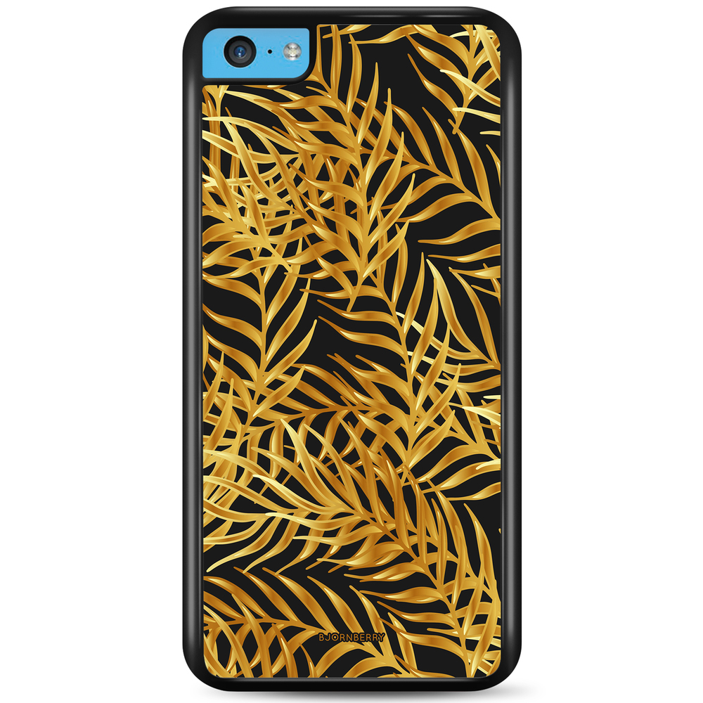 iPhone 5C Case - Gold Palm