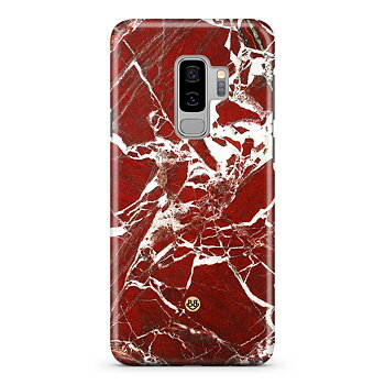 Samsung Galaxy S9 Plus Premium Skal - Red Marble