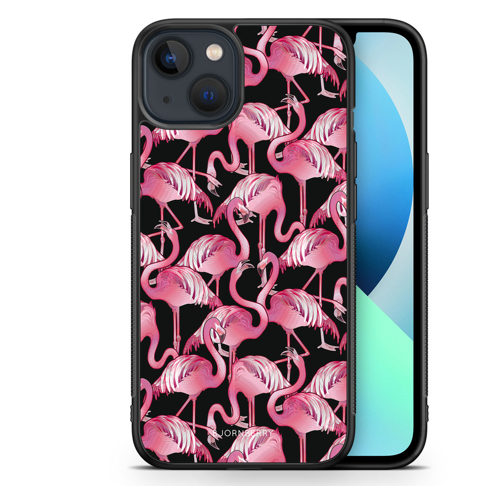 iPhone 13 Mini Case - Flamingos
