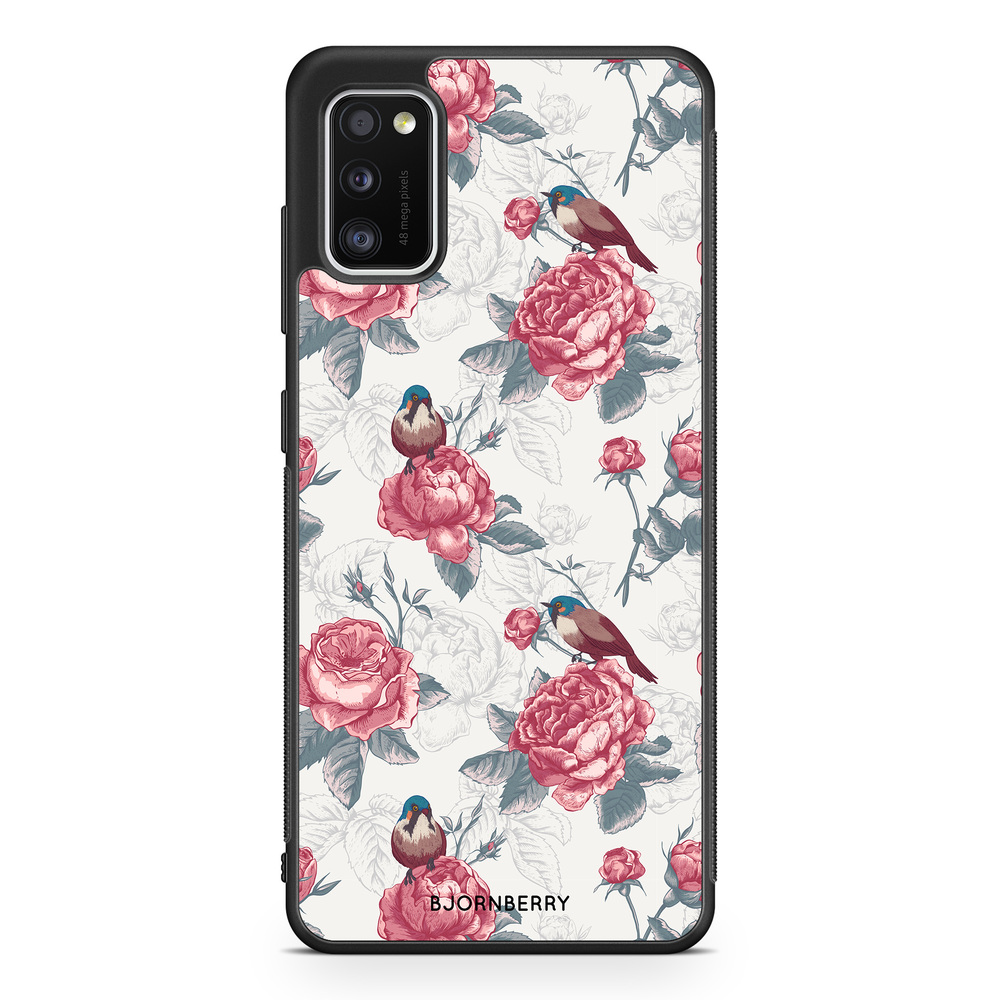 Samsung Galaxy A41 Case - Roses and Birds