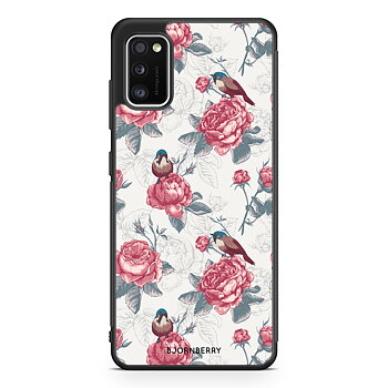 Samsung Galaxy A41 Case - Roses and Birds