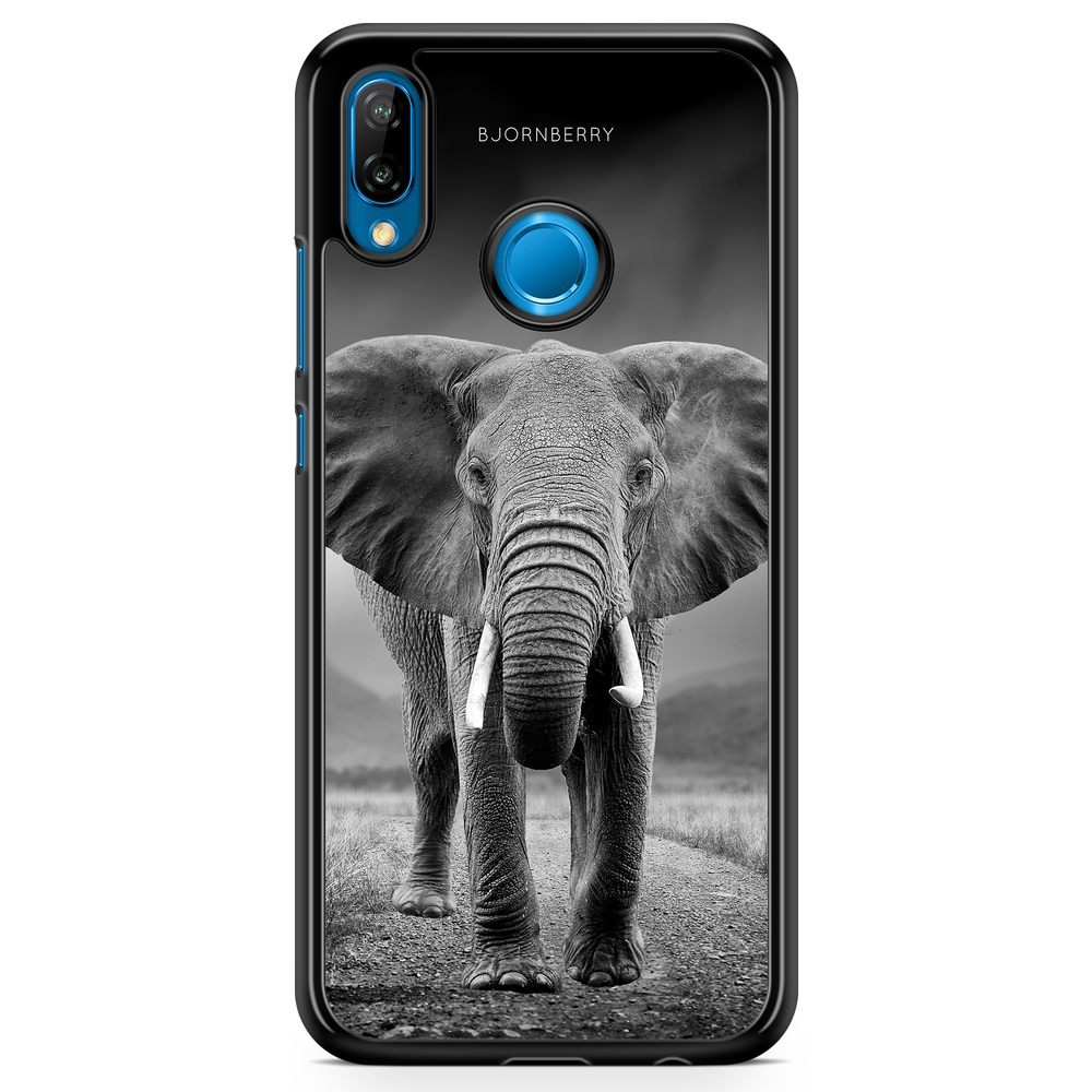 Huawei P20 Lite Case - Black/White Elephant
