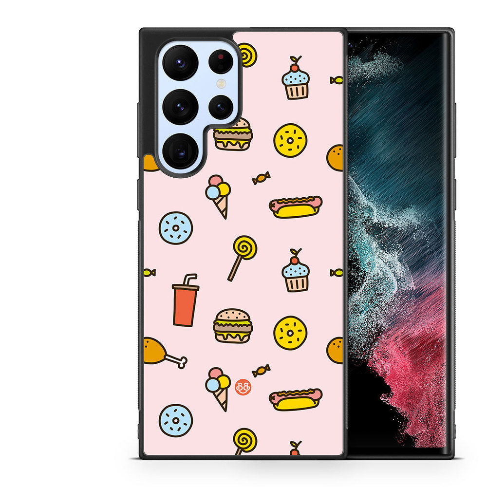 Samsung Galaxy S22 Ultra 5G Case - Junk food Pattern
