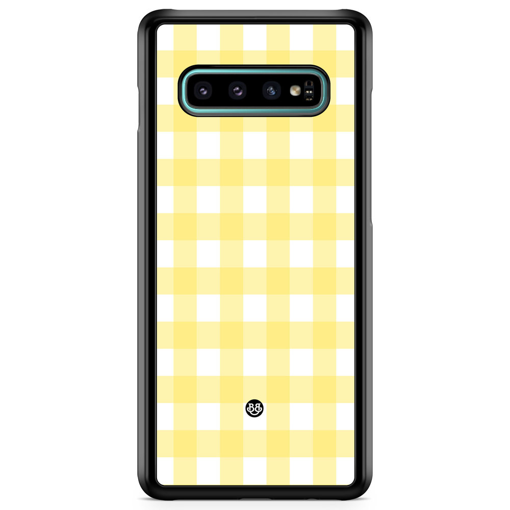 Samsung Galaxy S10 Plus Case - SUMMER GARDEN - Lemon Check