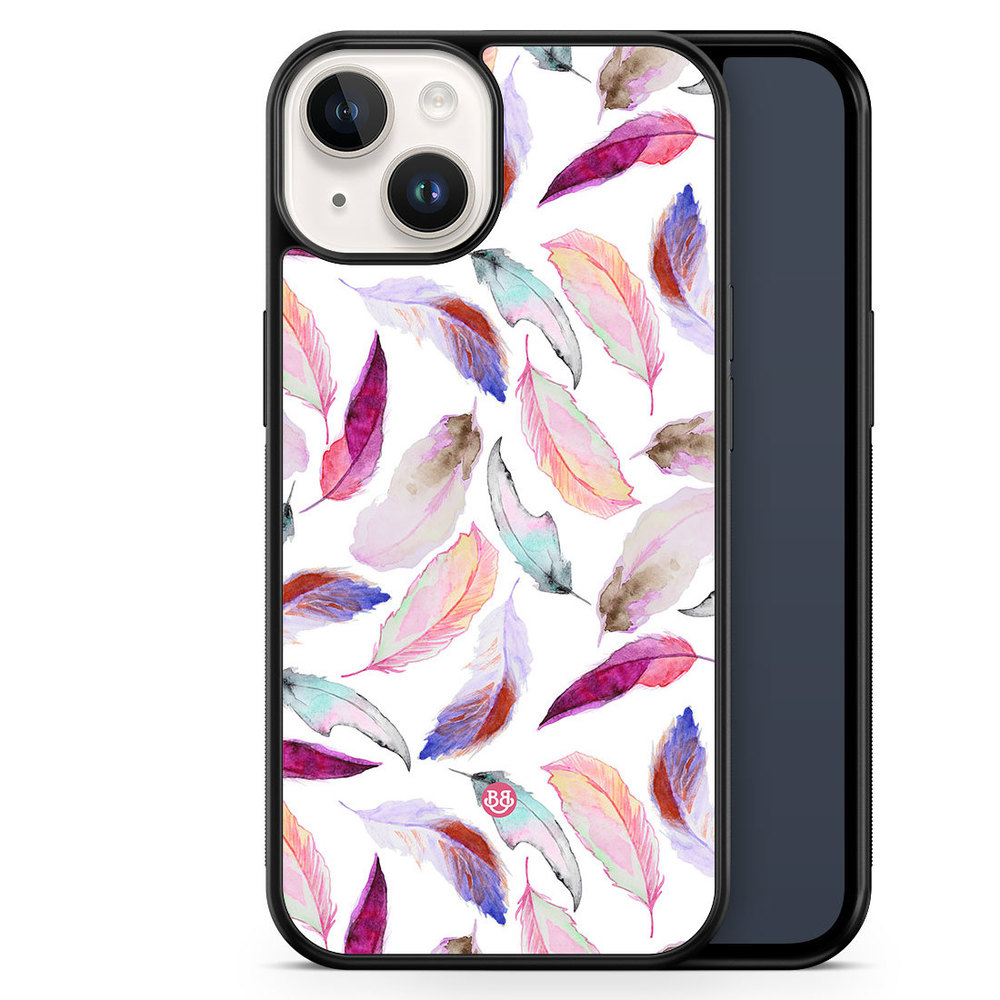 iPhone 14 Case - Watercolor Feathers
