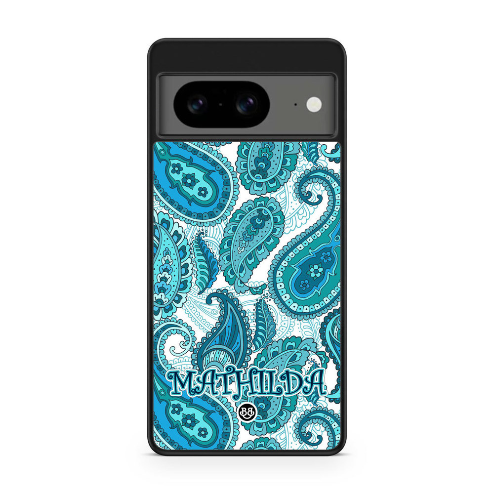 Google Pixel 8 Custom Skal - Paisley Name