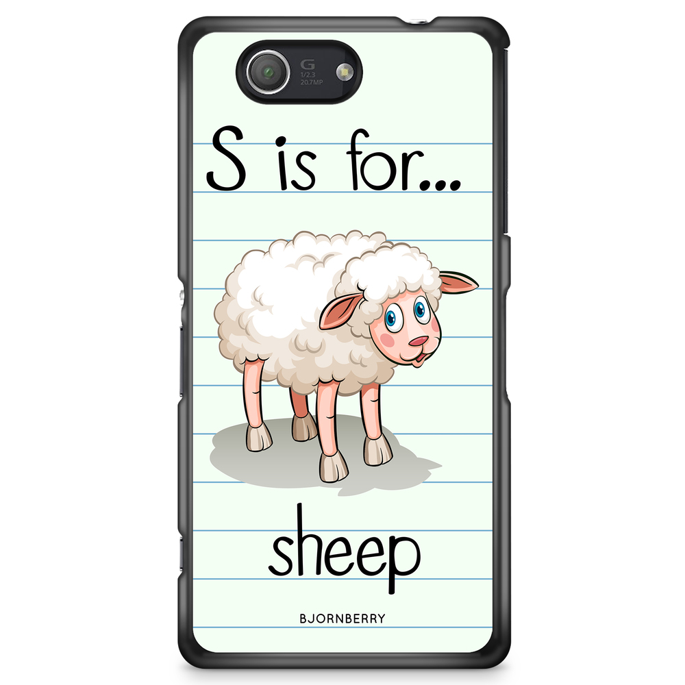 Sony Xperia Z3 Compact Case - S is for Sheep