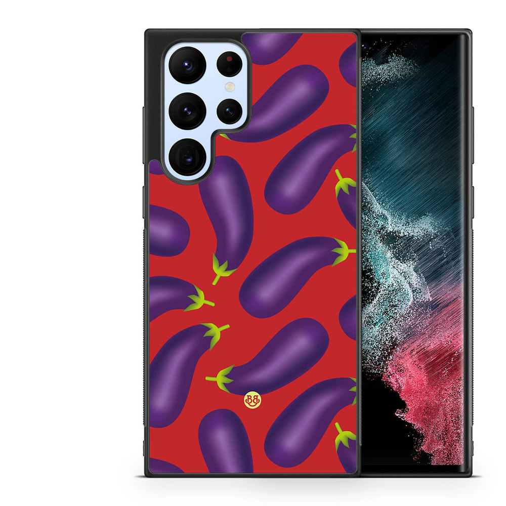 Samsung Galaxy S22 Ultra 5G Case - Eggplant Pattern