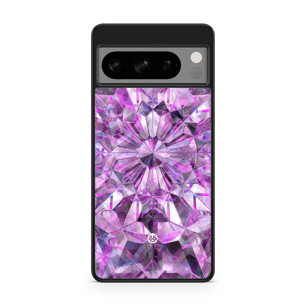 Google Pixel 8 Pro Case - Purple Crystals
