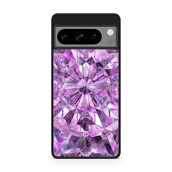 Google Pixel 8 Pro Case - Purple Crystals
